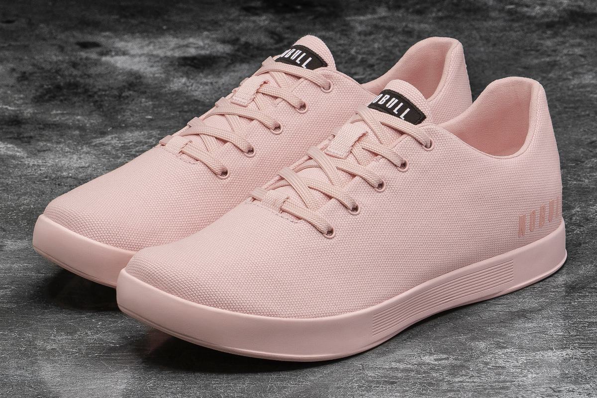 Nobull Canvas Men's Trainers Pink | Australia (IY4357)